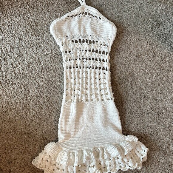 Retrofete Eze Crochet Pearl Embellished Dress XS - Picture 6 of 6